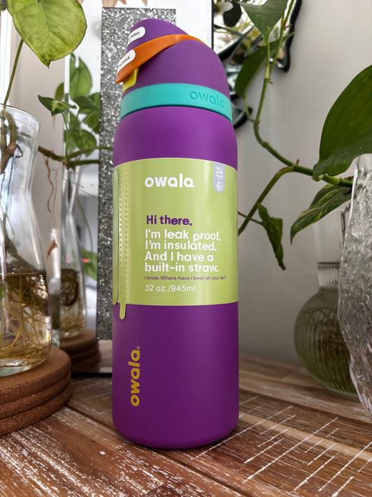 VYBE 945ml Bottle - FreeSip Style Drink Bottle- GRAPETASTIC💕Customisable💕